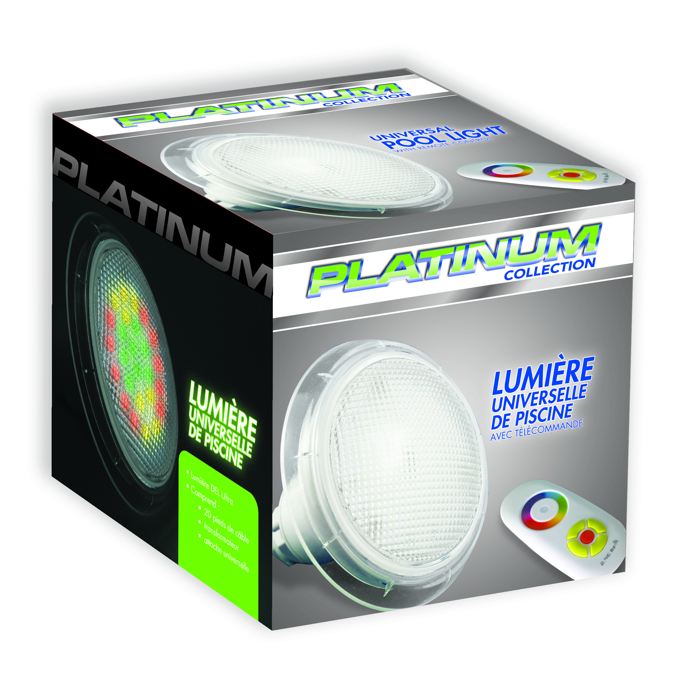 Lumière de piscine pour marches Platinum